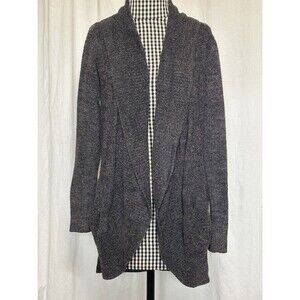Barefoot Dreams Cozy Chic Womens XS/S Cozy Lite Open Cardigan Carbon Gray 452